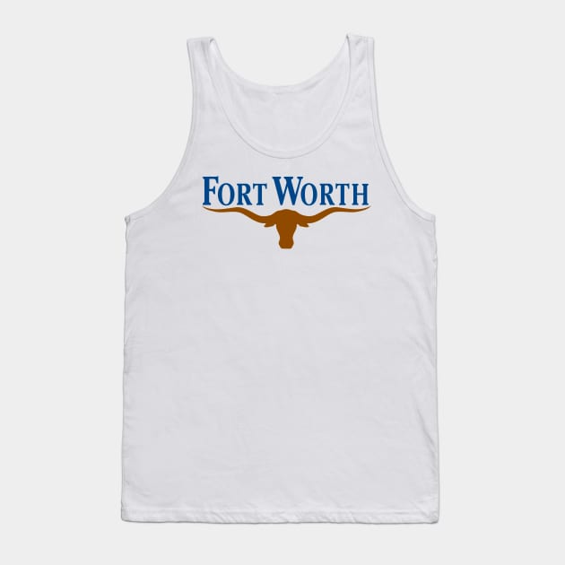 Fort Worth Flag Decal Tank Top by ZSONN